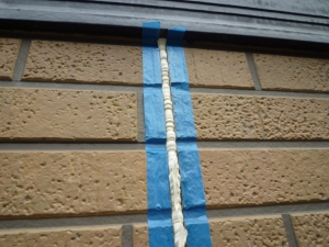 コーキング材注入完了｜雨漏り対策～外壁の修理